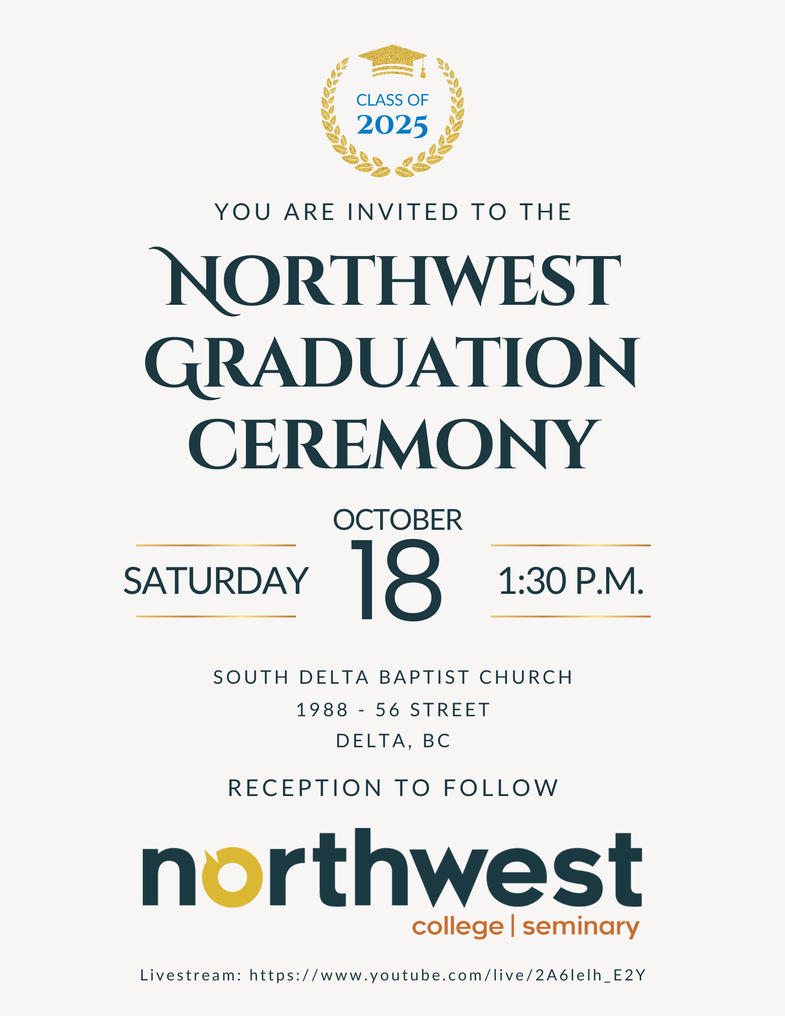 2025 Northwest Grad Invite